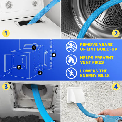 🪥Drying machine ventilation pipe cleaning kit