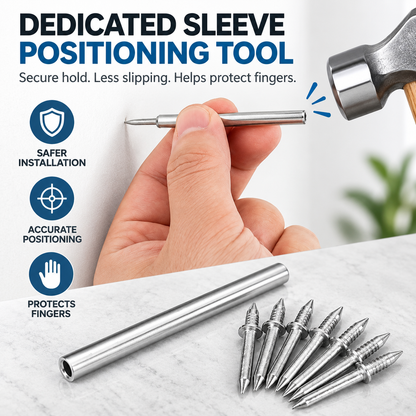 🔧100 Double-Ended Carbon Steel Baseboard Nails - Corrosion Resistant, Easy to Use, Invisible and Mark-Free Fixing