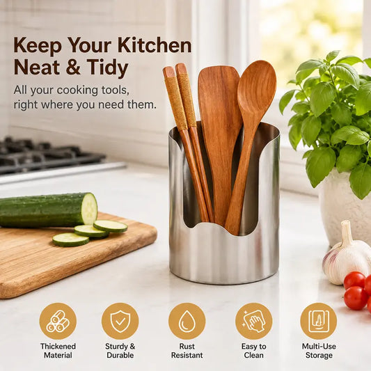 Thickened Stainless Steel Utensil Organizer