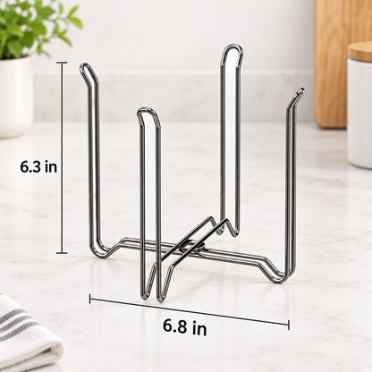 🗑️Collapsible 304 Stainless Steel Trash Bag Holder – Suitable for Sinkside, RVs, and Offices