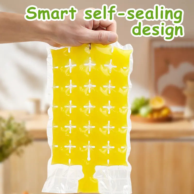100 Packs Of Disposable Transparent Refrigeration Ice Packs