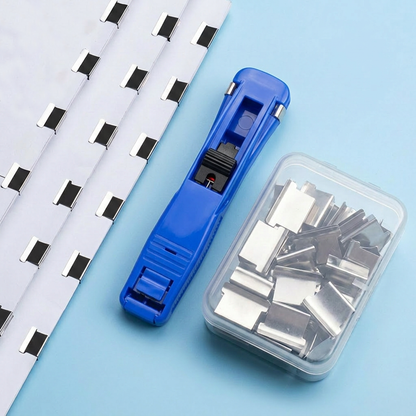 📄 Portable Binder Clip Stapler