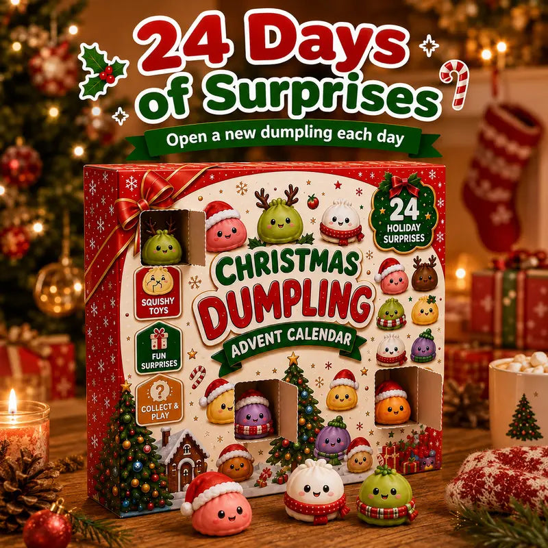 🥟24-Day Christmas Dumpling Countdown Toy Calendar