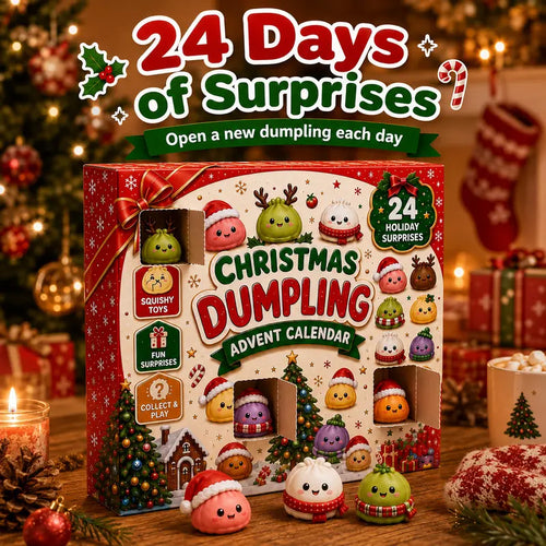 🥟24-Day Christmas Dumpling Countdown Toy Calendar