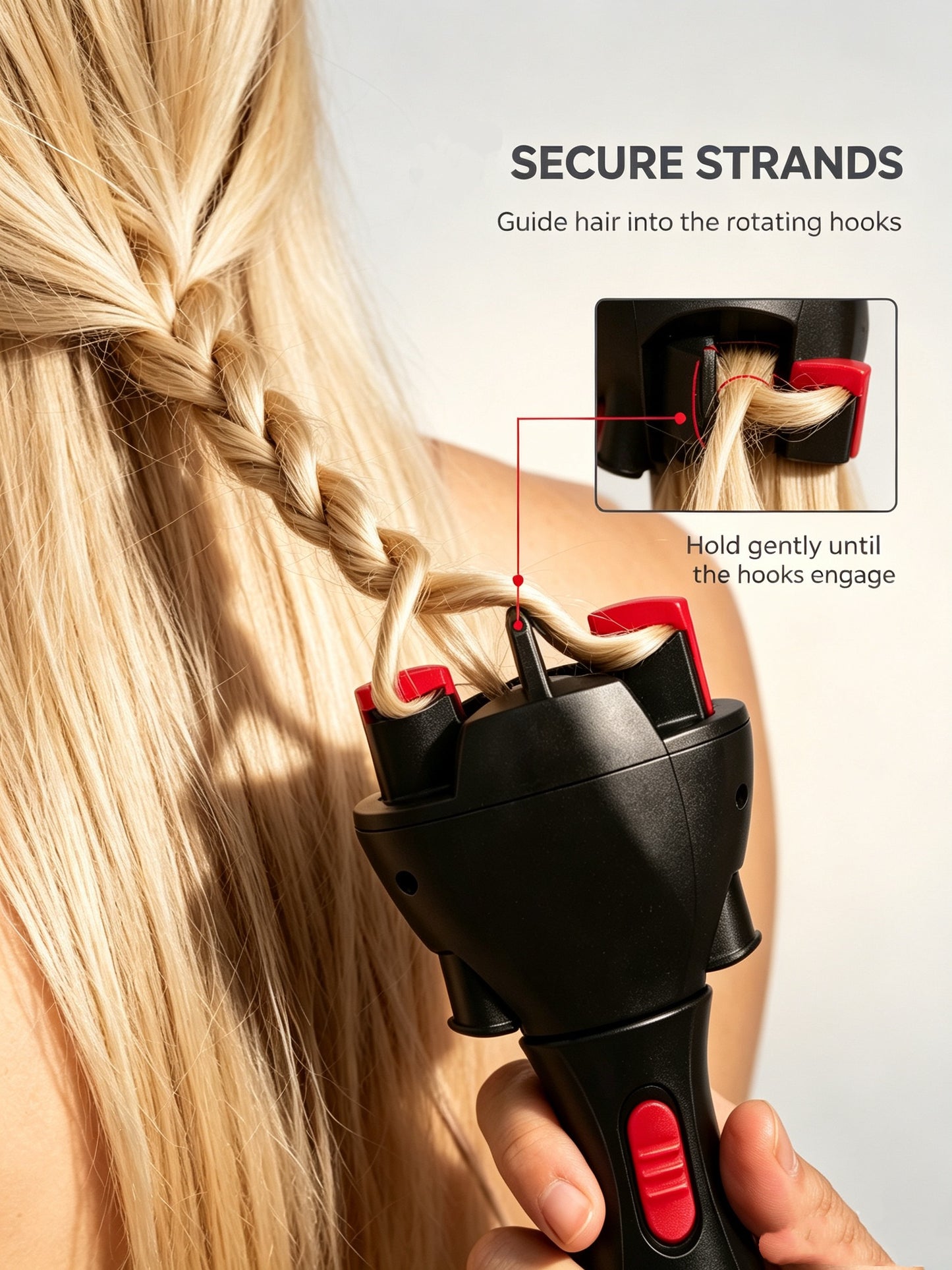 🔄Electric USB automatic hair braiding device