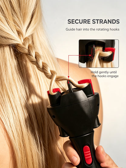 🔄Electric USB automatic hair braiding device