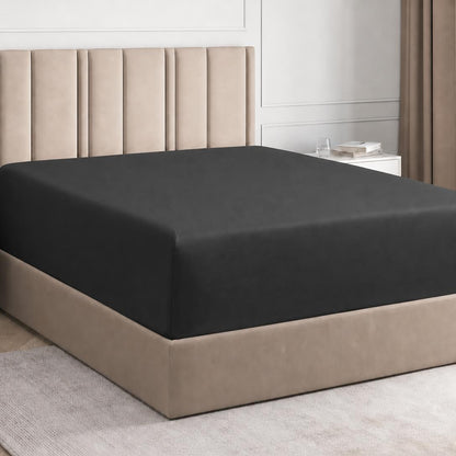 🛏️100% Egyptian cotton fitted sheet (fits 12-inch mattresses)