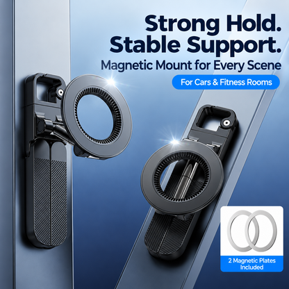 Magnetic Smartphone Holder - Foldable Dual-Sided Iron