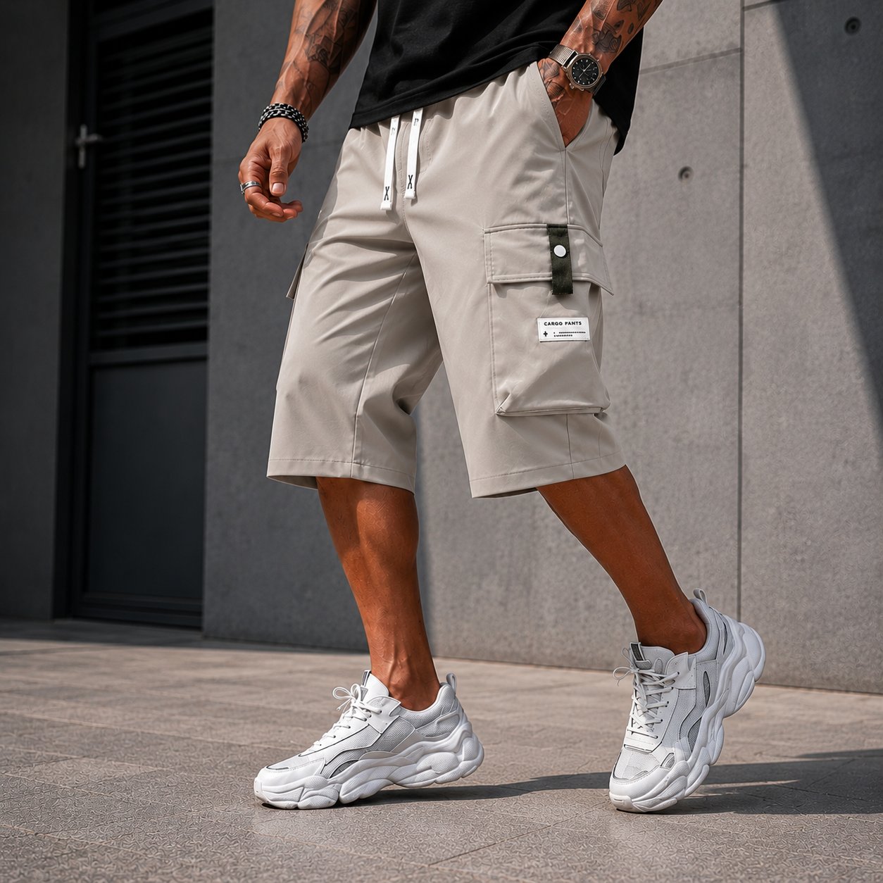 ⏳Buy 2 Free Shipping !!📢Men's Casual Drawstring Capri Cargo Pants 🔥