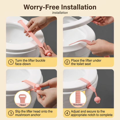 🔖Cute toilet seat lifting and flipping cover tool