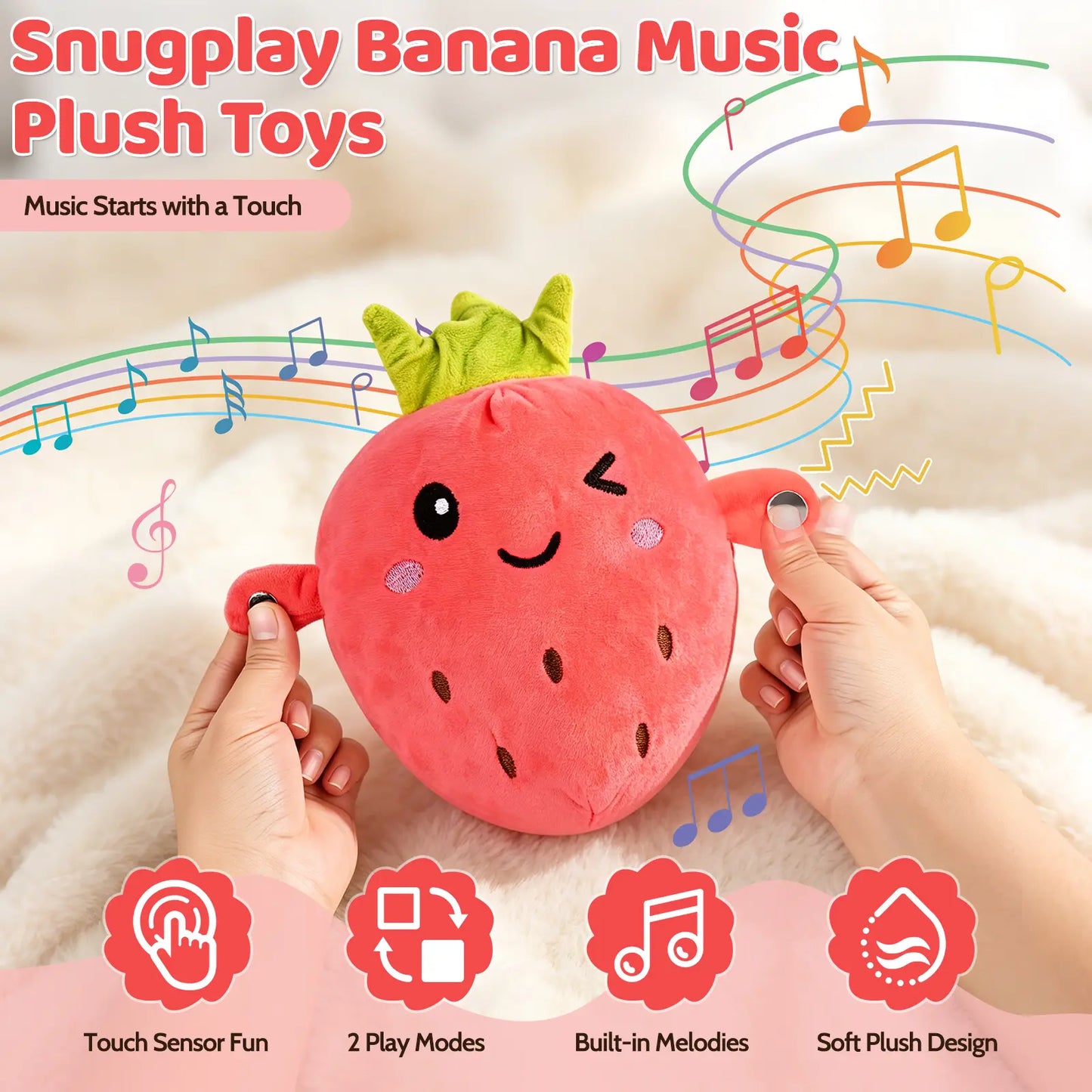 Interactive musical plush toy set