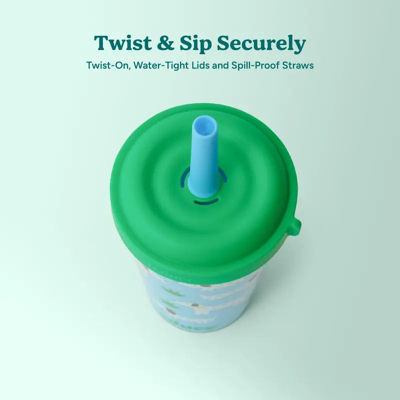 🥤12 oz. Kids' Water Cup Club Party Set – Fun Fruit-Themed Cute Designs