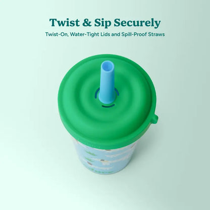 🥤12 oz. Kids' Water Cup Club Party Set – Fun Fruit-Themed Cute Designs