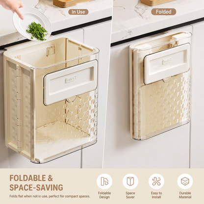 ✨Foldable hanging storage cabinet trash can