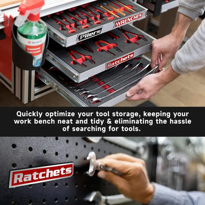 🔩🌟12 Pack of  Magnetic Toolbox Labels