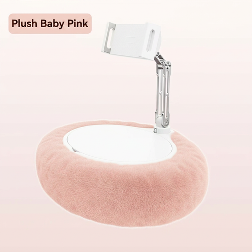 ✨Fur throw pillow with metal folding tabletop and flat support structure