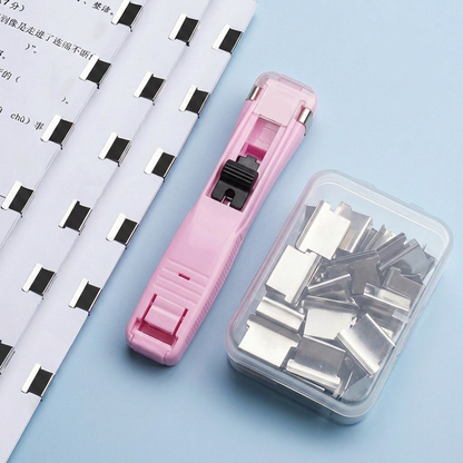 📄 Portable Binder Clip Stapler