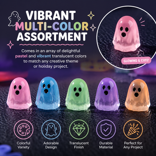 👻Six-color creative glow-in-the-dark ghost ornament