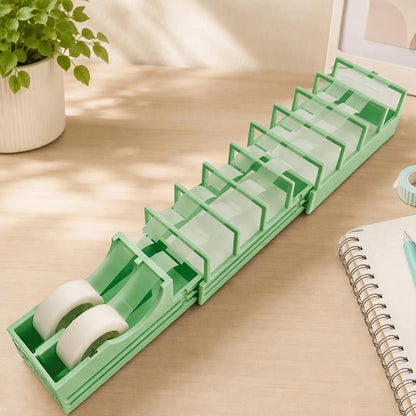 📏Retractable Multi-Roll Tape Dispenser