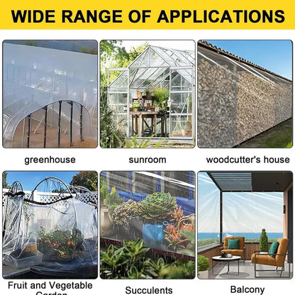 🛡️Heavy-Duty Clear Waterproof Tarpaulin