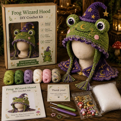 🔥HOT SALE 50% OFF – DIY Dragon Hood Hat Crochet Kit 🐉 | Handmade Fantasy Craft