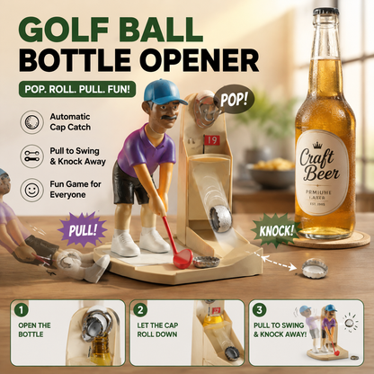 Novel Golf Ball-Shaped Bottle Opener
