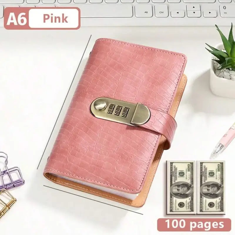💵100 Sheets Transparent Pocket Wallet - With Combination Lock