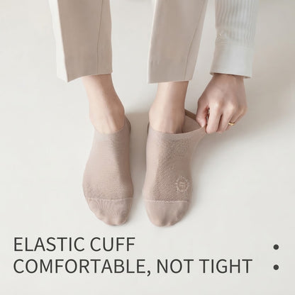 🧦7Pairs Men's Invisible Socks – Lightweight summer style with breathable mesh and cotton soles; moisture-wicking