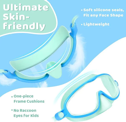 🏊 Universal Protection Swim Goggles with Nose Cover