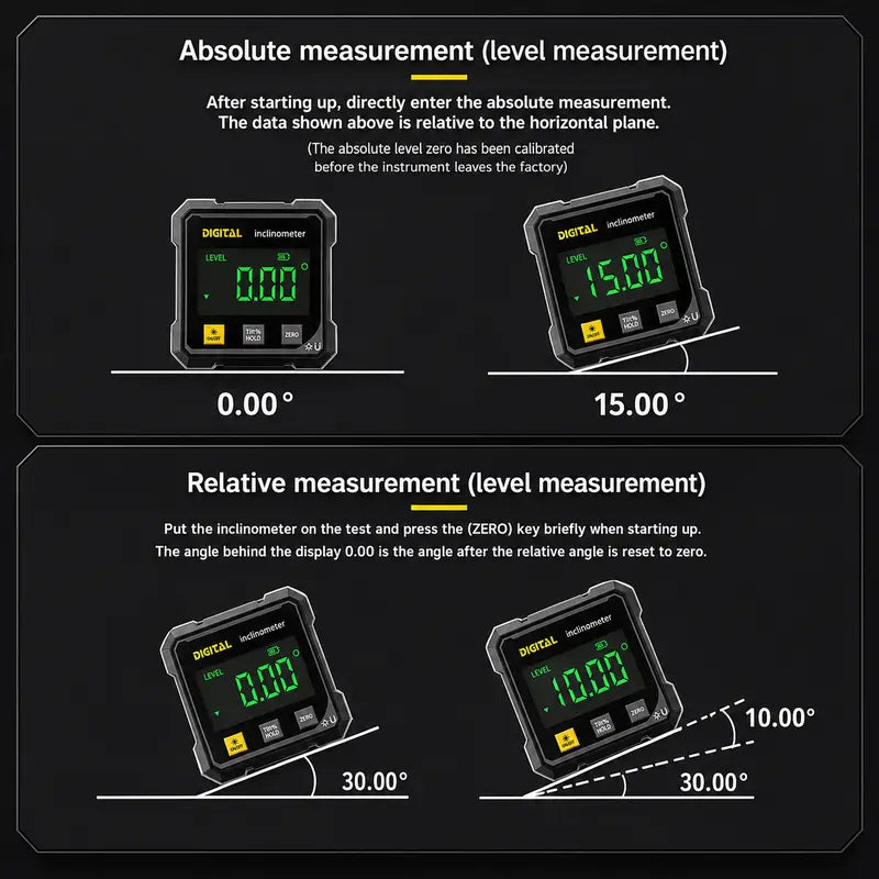 Portable Magnetic Digital Angle Finder