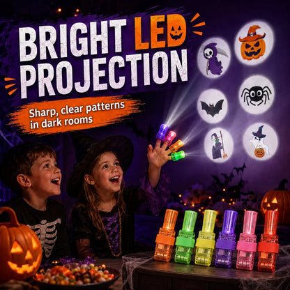 🎃 Halloween Finger Projection Lights – Fun LED Glow Toy & Party Favor Gift 👻