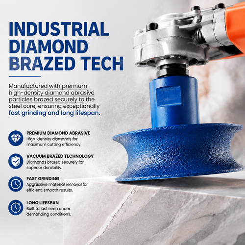 🛠️Diamond semi-circular edge grinding wheel