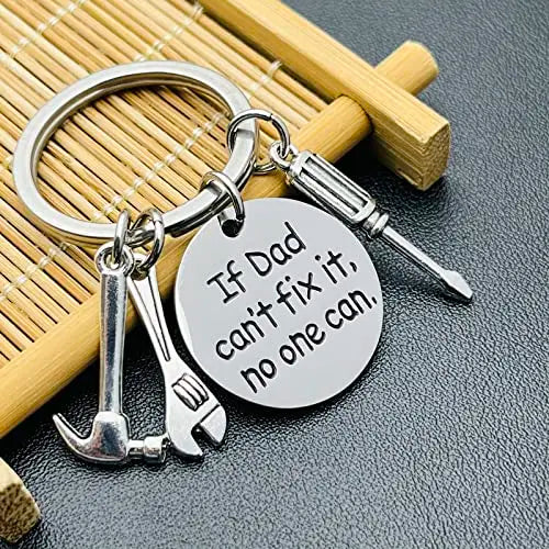🎁Father's Day Keychain, Fashion Accessory with Hammer