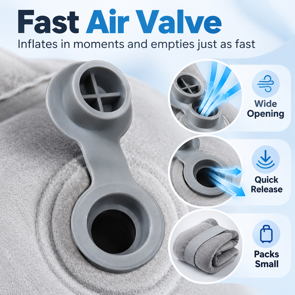 ✨New Inflatable Travel Neck Pillow—Suitable for planes, cars, buses, trains, and office naps