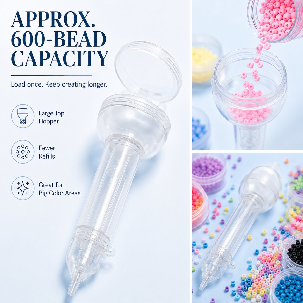 Push-Type Perler Beads Dispenser Pen