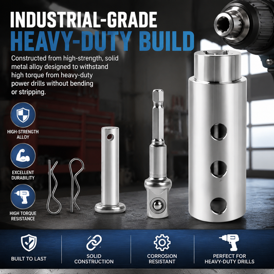 🛠️⚡ Trailer Jack Drill Bit Adapter - Compatible with 1-inch Drive Shaft