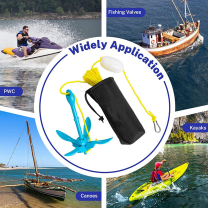High-End Kayak Folding Anchor Set, Say Goodbye To Boat Drifting