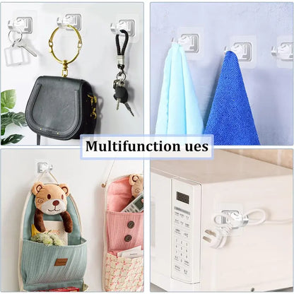 🔨🚫 No Drill Nail Free Adjustable Self Adhesive Curtain Rod Holder Hooks