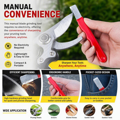 Portable Garden Scissors Sharpene