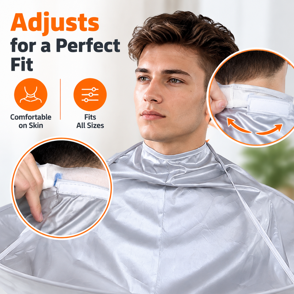 🪮Collapsible Haircutting Umbrella Cape – Suitable for Salon and Home Use