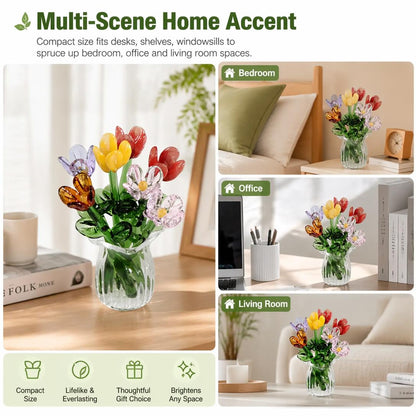 🌸DIY Mixed Artificial Flower Gift Ornament Kit