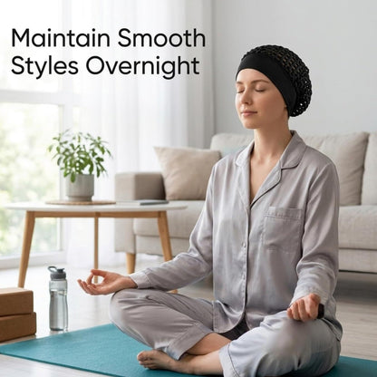 🌙Stretchy Wide-Edge Sleeping Cap Set