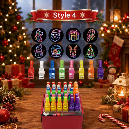 36PCS Halloween And Christmas LED Projection Finger Lights