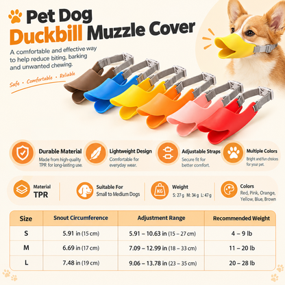 Pet Dog Duckbill Muzzle