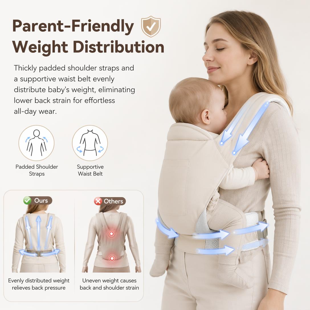 👶Baby double-shoulder multi-functional baby carrier