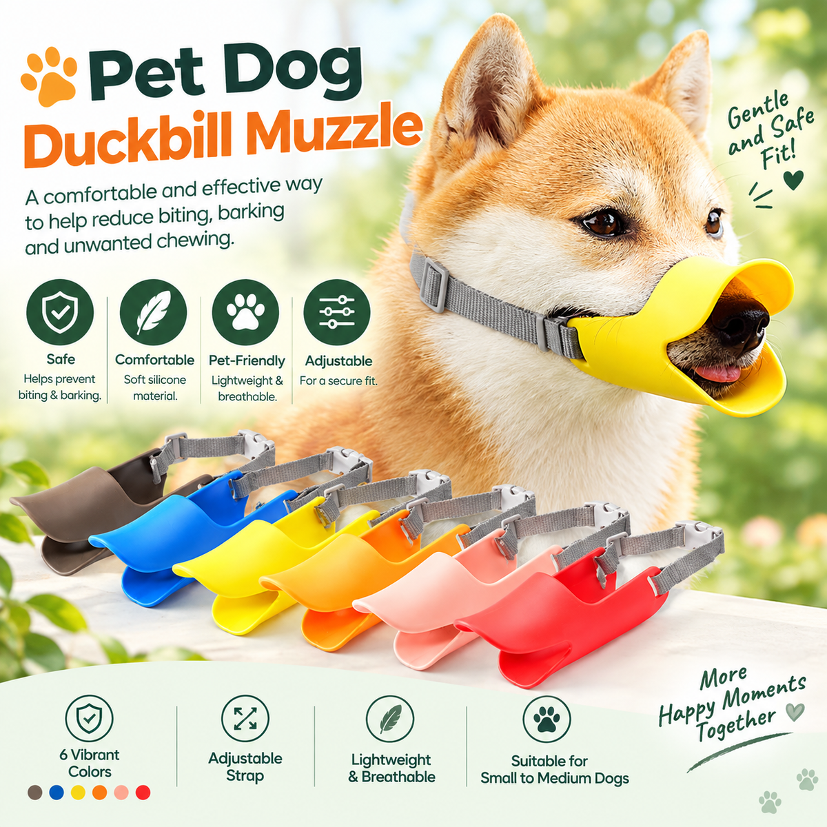 Pet Dog Duckbill Muzzle
