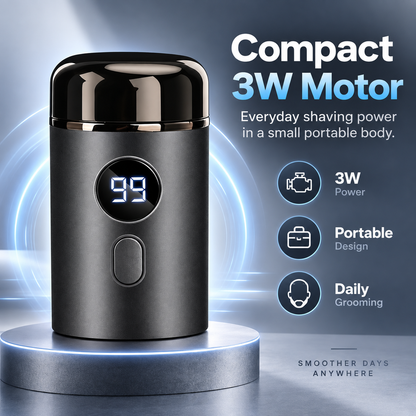 Mini Portable Electric Shaver Pocket-Size Razor With LED Display