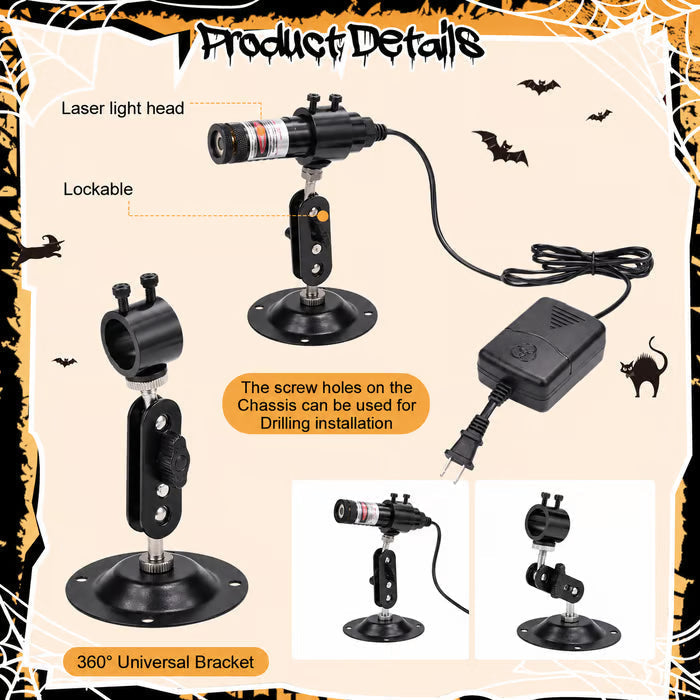 🎃 Halloween Laser Swamp Projector – Spooky Fog & Haunted Yard Light 👻