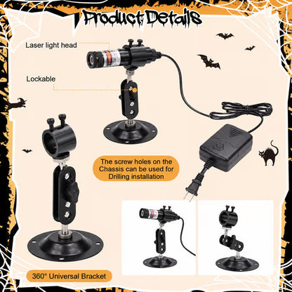 🎃 Halloween Laser Swamp Projector – Spooky Fog & Haunted Yard Light 👻
