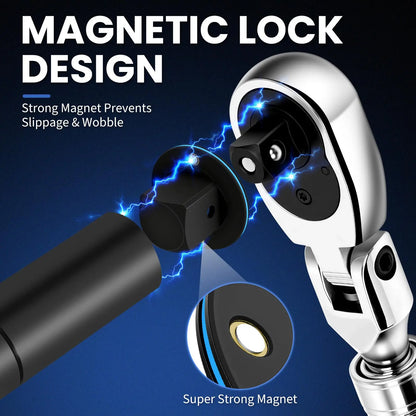 🧲4-piece upgraded low-profile impact sleeve adapter set